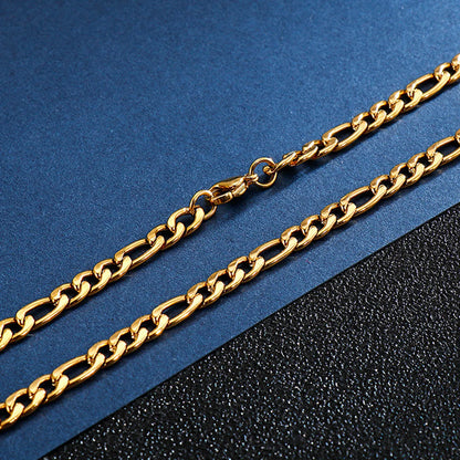 Wholesale Classic Style Solid Color Titanium Steel Chain Necklace