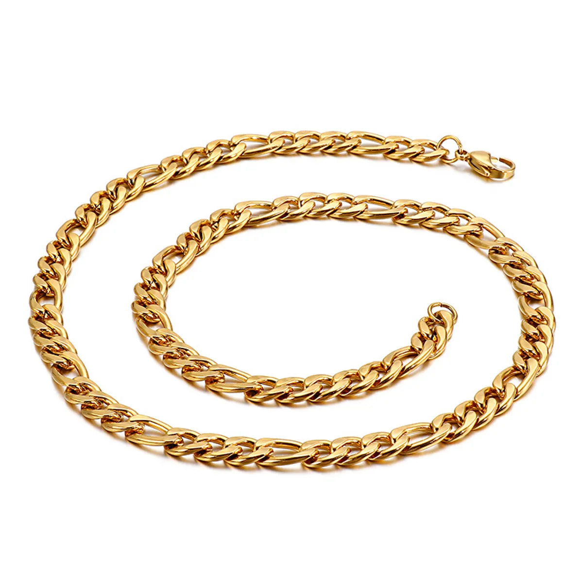 Wholesale Classic Style Solid Color Titanium Steel Chain Necklace