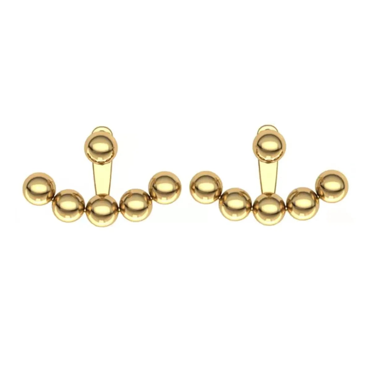 Wholesale Double-sided Simple Alloy Adjustable Earrings