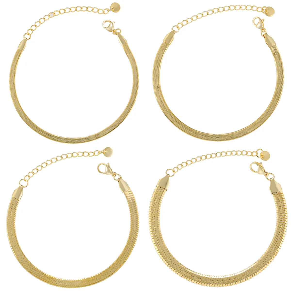 Elegant Geometric Stainless Steel Plating 18k Gold Plated Bracelets