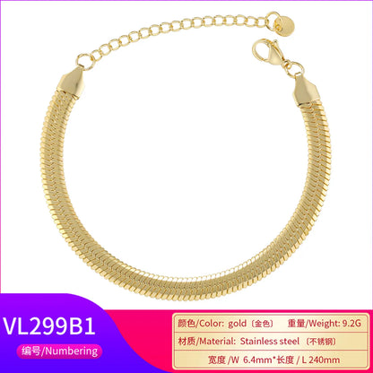 Elegant Geometric Stainless Steel Plating 18k Gold Plated Bracelets