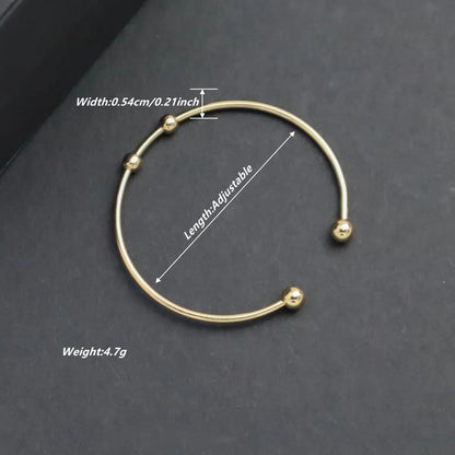 Wholesale Elegant Lady Solid Color Stainless Steel Plating 18k Gold Plated Bangle