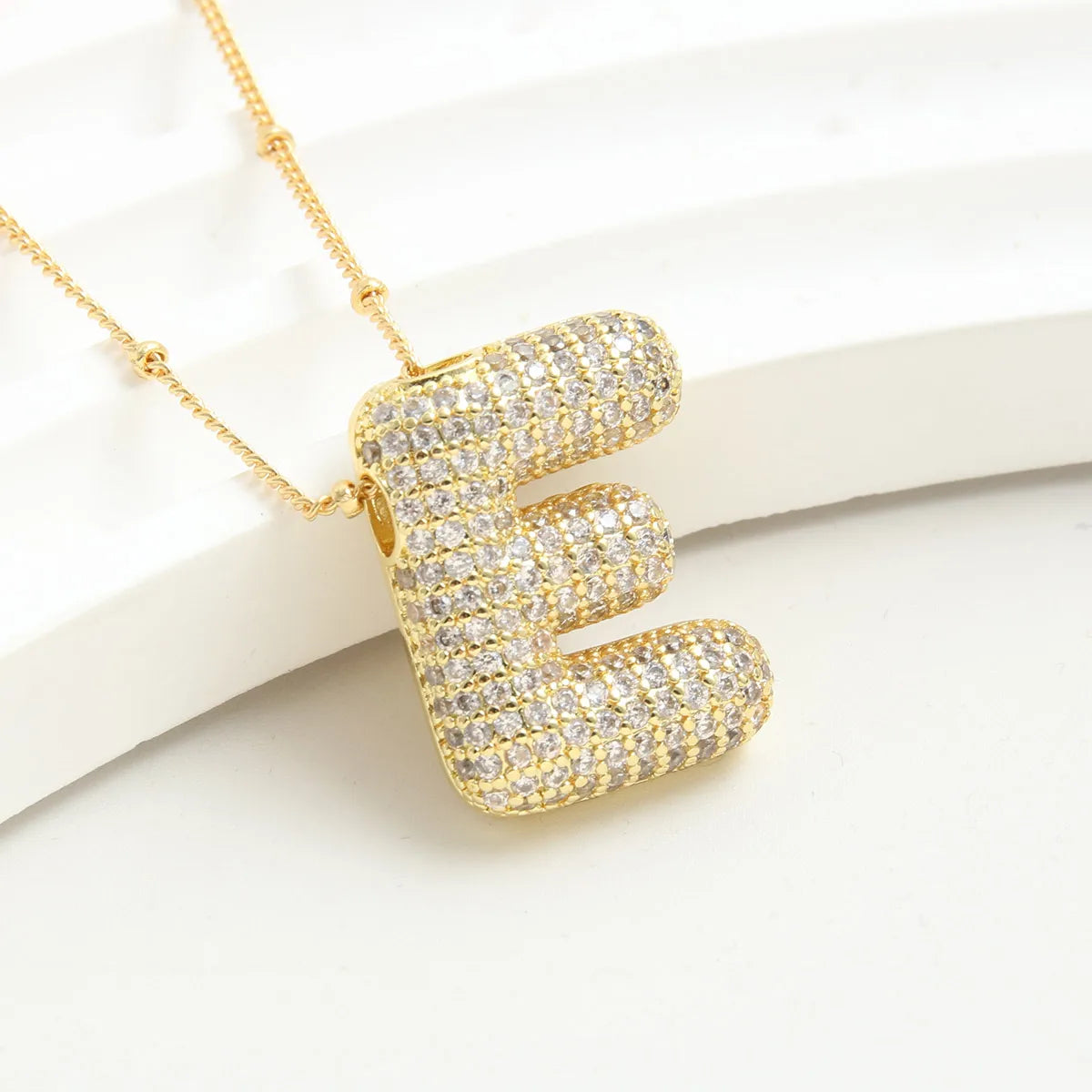 Wholesale Elegant Vacation Simple Style Letter Copper Plating 18K Gold Plated Gold Plated Zircon