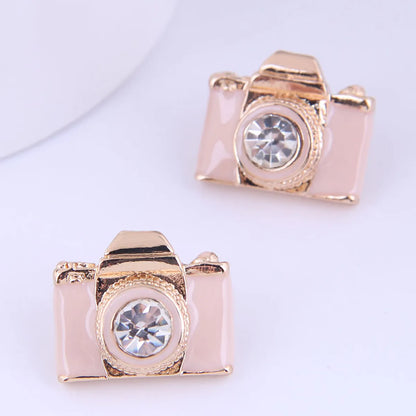 Wholesale Fashion Cute Camera Stud Earrings Nihaojewelry