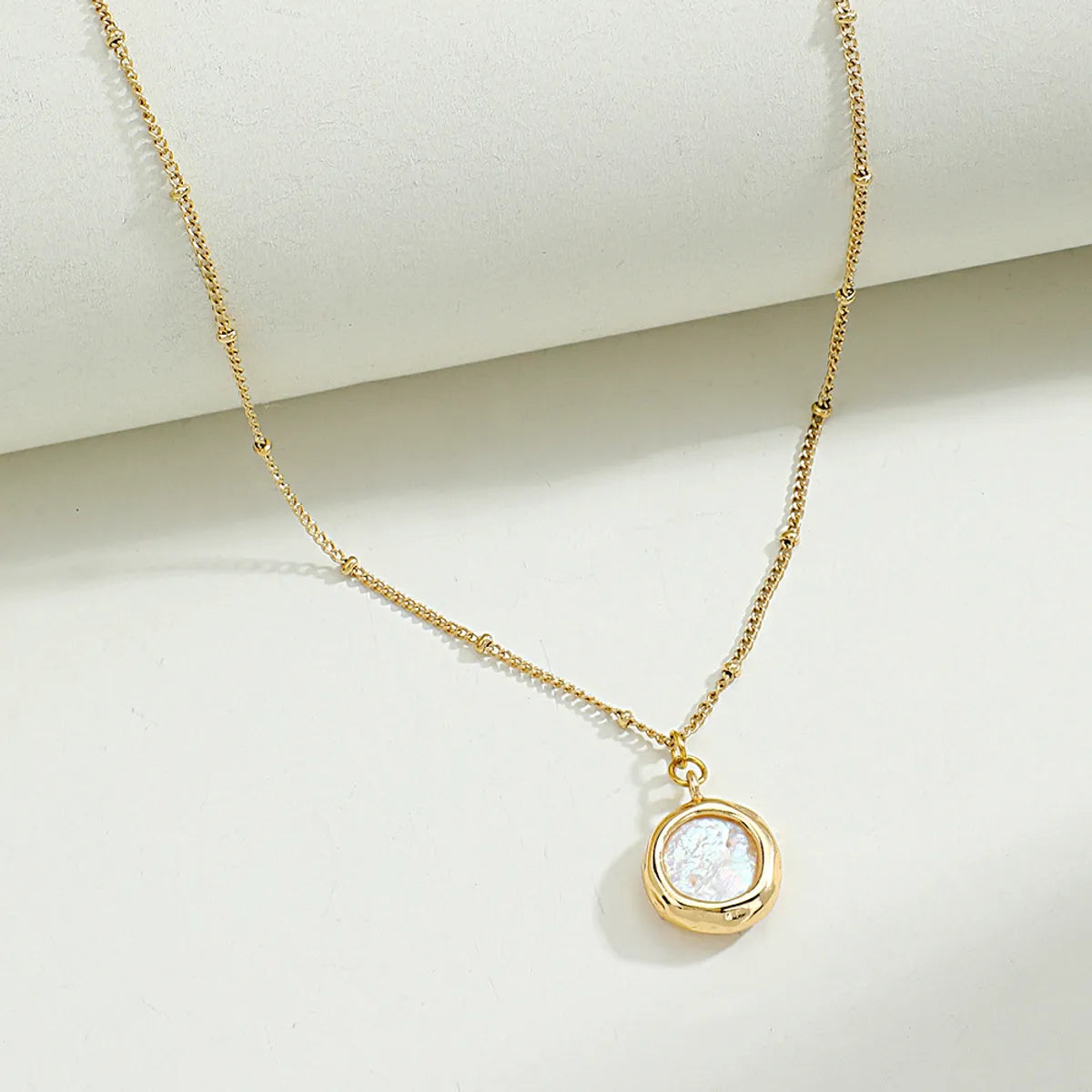 Wholesale Fashion Freshwater Pearl Pendant Stainless Steel Necklace Gooddiy