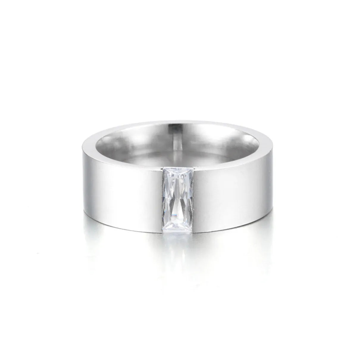 Wholesale Fashion Opening Micro-inlaid Zircon Stainless Steel Ring Gooddiy