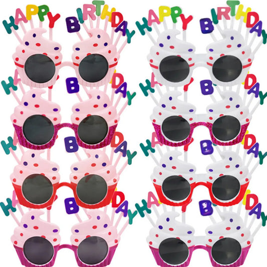 Wholesale Funny Creative Party Photo Props Cake Dress Up Catch Week Props 520 Children'S Day Birthday Glasses