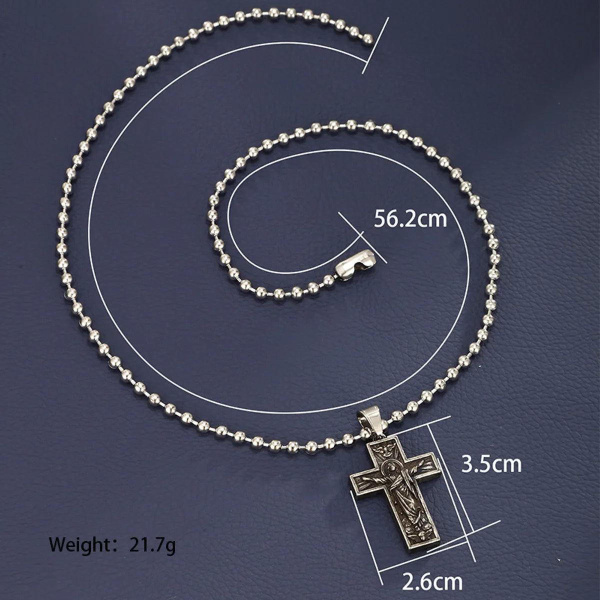 Wholesale Hip-hop Xuping Cool Style Cross Stainless Steel Pendant Necklace