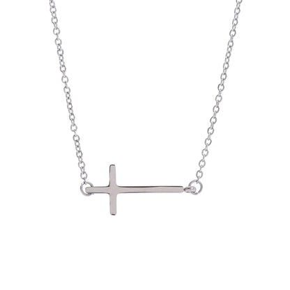 Wholesale Hip-Hop Cross Stainless Steel Pendant Necklace