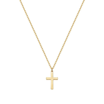 Wholesale Hip-hop Cross Stainless Steel Titanium Steel Pendant Necklace