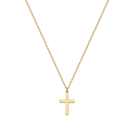 Wholesale Hip-hop Cross Stainless Steel Titanium Steel Pendant Necklace