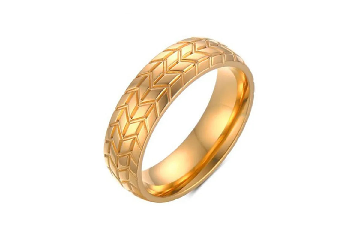 Wholesale Hip-Hop Geometric Titanium Steel Rings