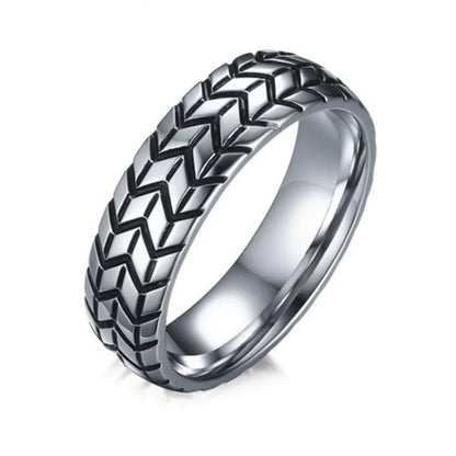 Wholesale Hip-Hop Geometric Titanium Steel Rings