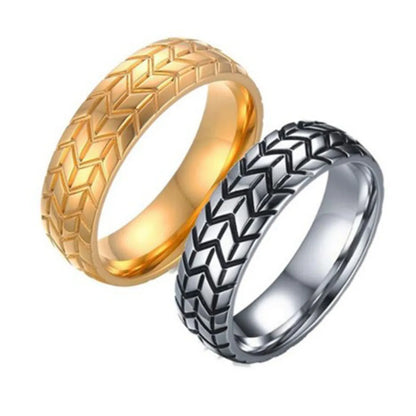 Wholesale Hip-Hop Geometric Titanium Steel Rings