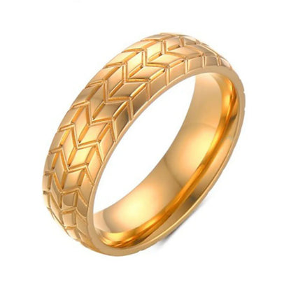 Wholesale Hip-Hop Geometric Titanium Steel Rings