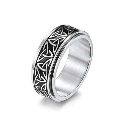 Wholesale Hip-Hop Geometric Titanium Steel Rings