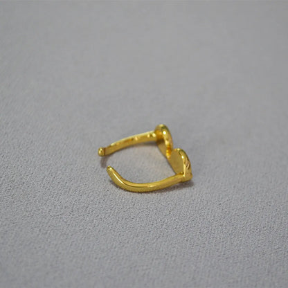 Wholesale Hip-Hop Glasses Copper Gold Plated Open Rings