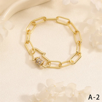 Wholesale IG Style Fairy Style Elegant Palm Heart Shape Copper Inlay Zircon Bracelets Drawstring Bracelets