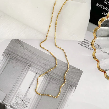 Wholesale Ig Style Modern Style Solid Color Titanium Steel Plating Necklace