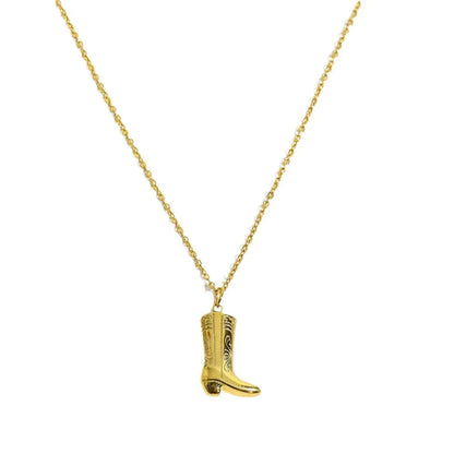 Wholesale IG Style Retro Boots Copper Plating Pendant Necklace