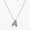 Copper Gold Plated Silver Plated IG Style Simple Style Plating Inlay Letter Zircon Pendant Necklace