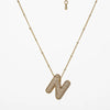 Copper Gold Plated Silver Plated IG Style Simple Style Plating Inlay Letter Zircon Pendant Necklace