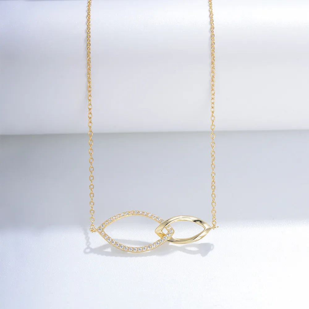 Wholesale Ins Style Basic Geometric Sterling Silver Zircon Necklace