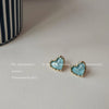 Wholesale Jewelry 1 Pair Cute Heart Shape Alloy Ear Studs