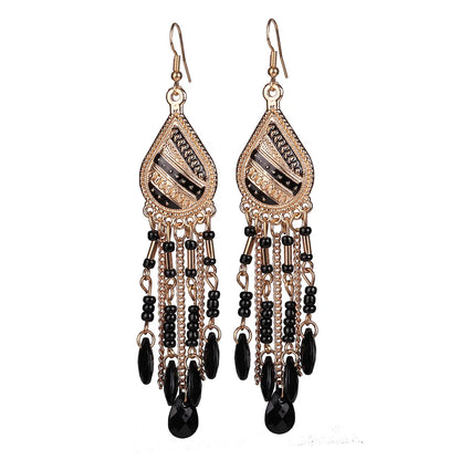 Wholesale Jewelry 1 Pair Ethnic Style Water Droplets Alloy Drop Earrings