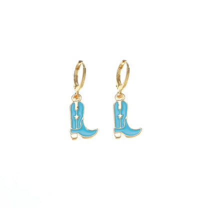 Wholesale Jewelry 1 Pair Fashion Shoe Alloy Drop Earrings