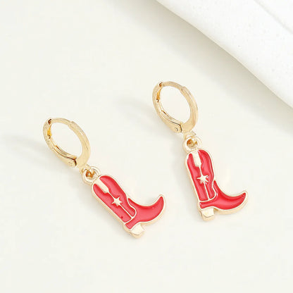 Wholesale Jewelry 1 Pair Fashion Shoe Alloy Drop Earrings