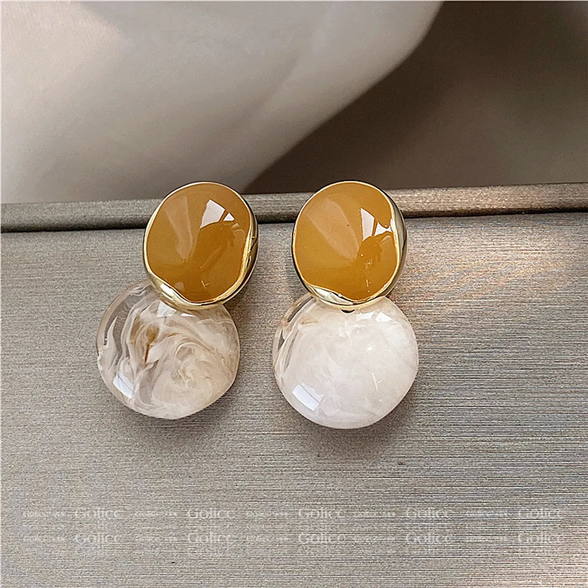 Wholesale Jewelry 1 Pair Lady Geometric Resin Ear Studs