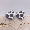 Wholesale Jewelry 1 Pair Retro Star Heart Shape Cattle Wood Ear Studs