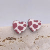 Wholesale Jewelry 1 Pair Retro Star Heart Shape Cattle Wood Ear Studs