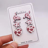 Wholesale Jewelry 1 Pair Retro Star Heart Shape Cattle Wood Ear Studs