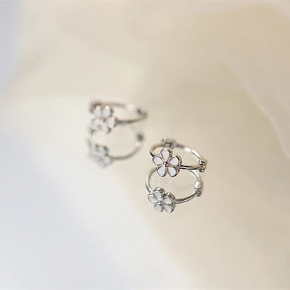 Wholesale Jewelry 1 Pair Simple Style Flower Alloy Earrings