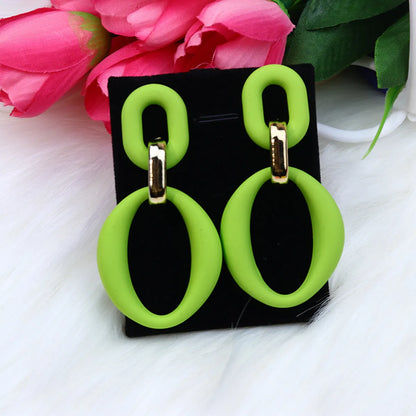 Wholesale Jewelry 1 Pair Simple Style Geometric Arylic Earrings