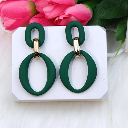 Wholesale Jewelry 1 Pair Simple Style Geometric Arylic Earrings