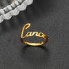 Wholesale Jewelry Basic Classic Style Constellation 201 Stainless Steel 18K Gold Plated Polishing Open Rings