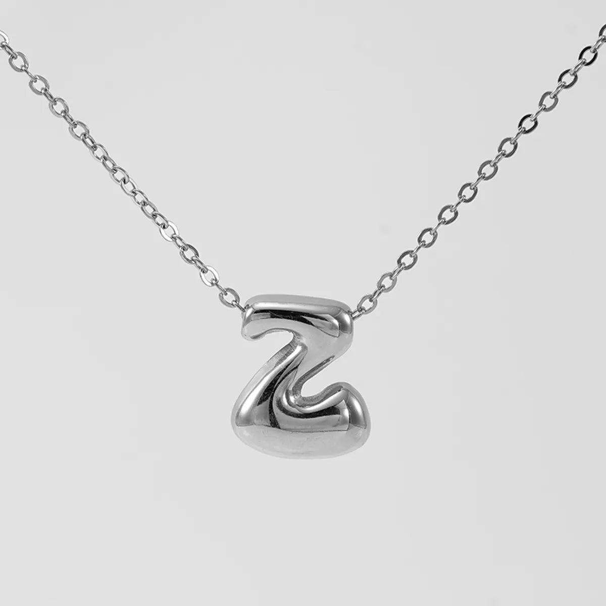 Wholesale Jewelry Basic Classic Style Letter 304 Stainless Steel 18K Gold Plated Plating Pendant Necklace