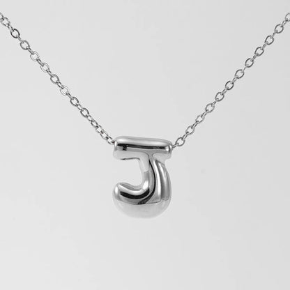 Wholesale Jewelry Basic Classic Style Letter 304 Stainless Steel 18K Gold Plated Plating Pendant Necklace