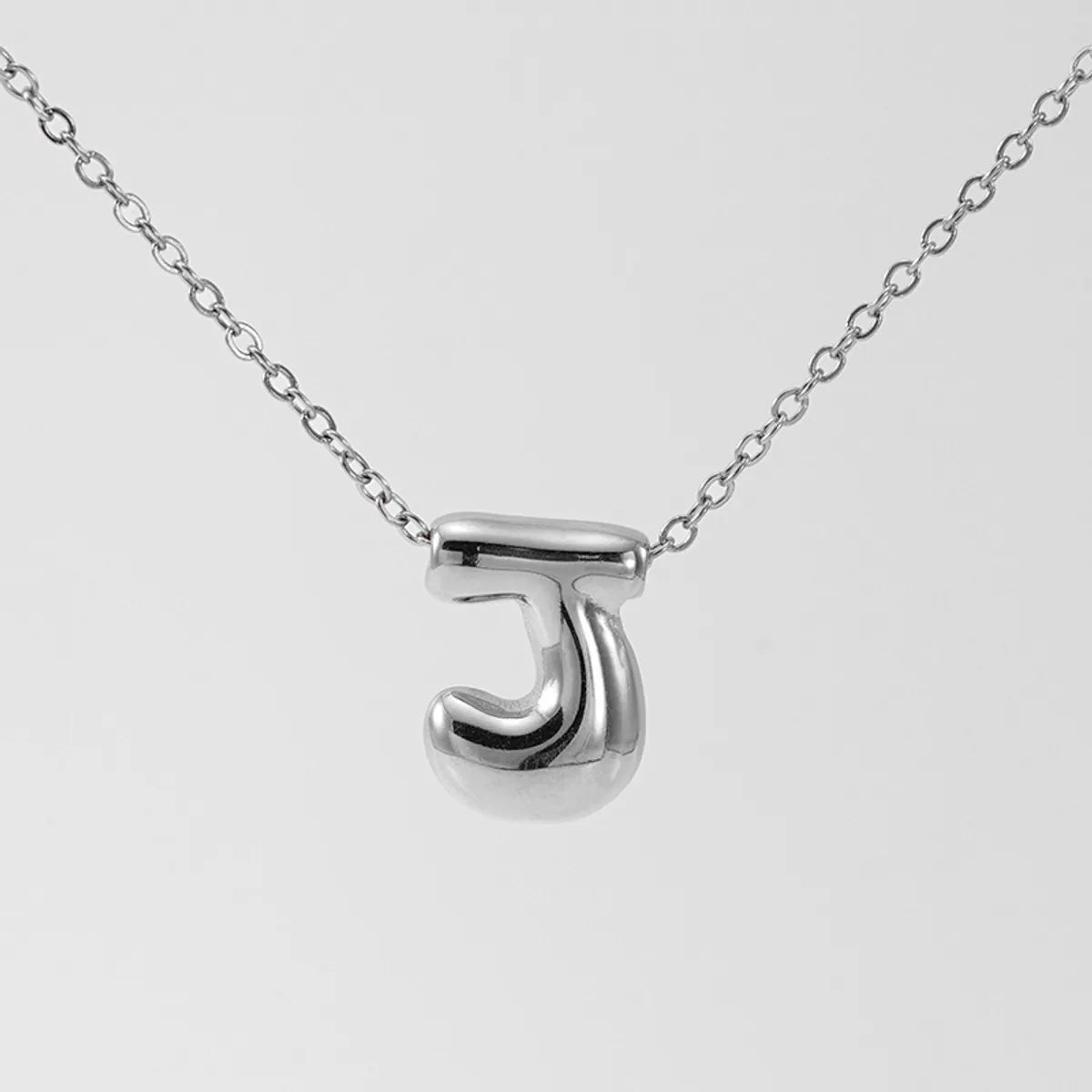 Wholesale Jewelry Basic Classic Style Letter 304 Stainless Steel 18K Gold Plated Plating Pendant Necklace