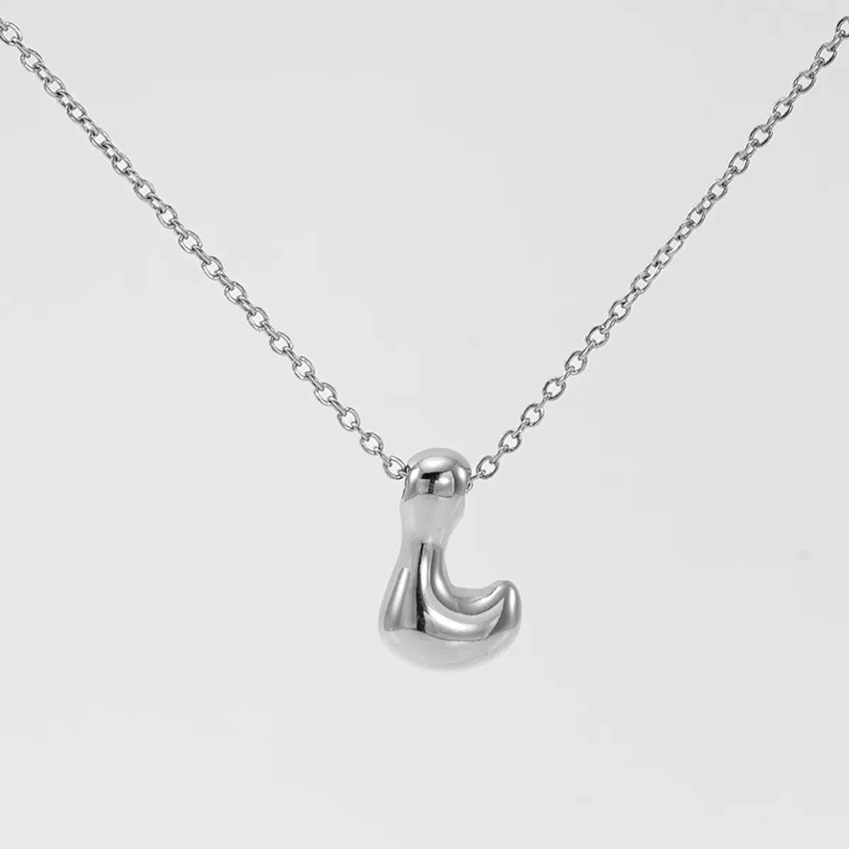 Wholesale Jewelry Basic Classic Style Letter 304 Stainless Steel 18K Gold Plated Plating Pendant Necklace