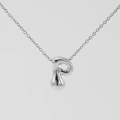 Wholesale Jewelry Basic Classic Style Letter 304 Stainless Steel 18K Gold Plated Plating Pendant Necklace