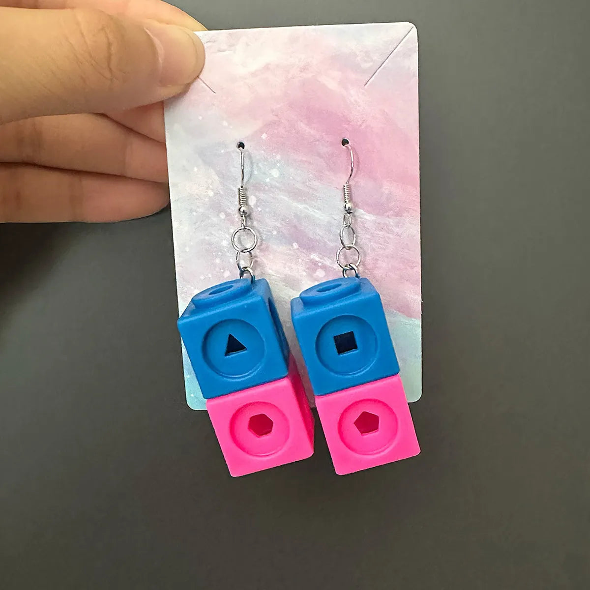 Wholesale Jewelry Basic Geometric Plastic Drop Earrings