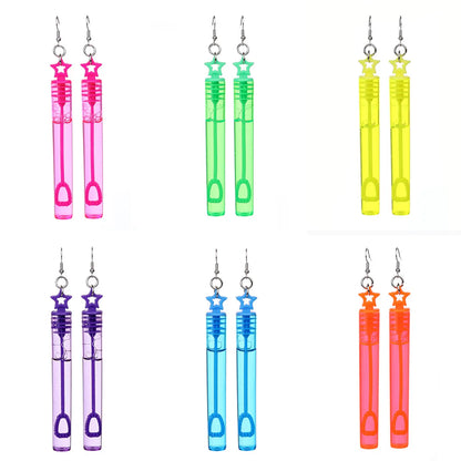 Wholesale Jewelry Basic Geometric Plastic Drop Earrings