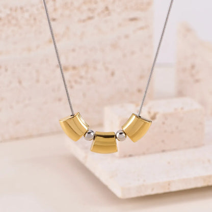 Wholesale Jewelry Basic Modern Style Classic Style Geometric Titanium Steel Plating Pendant Necklace