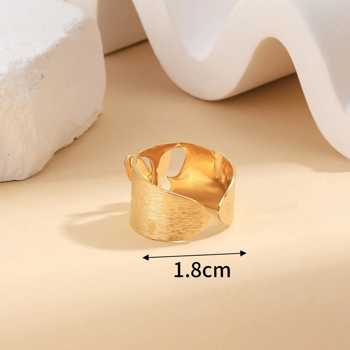 Wholesale Jewelry Basic Modern Style Classic Style Solid Color Butterfly 304 Stainless Steel 14K Gold Plated Open Rings