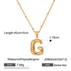 Wholesale Jewelry Basic Simple Style Classic Style Letter 304 Stainless Steel 18K Gold Plated Plating Pendant Necklace