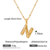 Wholesale Jewelry Basic Simple Style Classic Style Letter 304 Stainless Steel 18K Gold Plated Plating Pendant Necklace